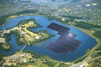 千葉・山倉水上メガソーラー発電所